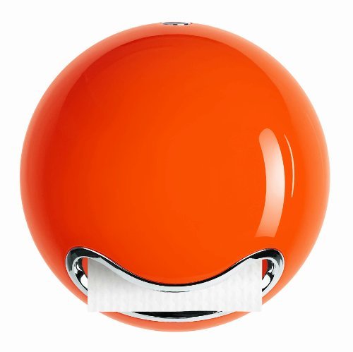 Spirella spirella 10.16455 błyszczący papier WC uchwyt na kołowrotek, miska, pomarańczowy 10.16455