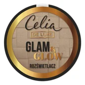 Rozświetlacze do twarzy i ciała - Celia Celia Velvet Touch Rozświetlacz Glam & Glow 106 Gold 9g - miniaturka - grafika 1