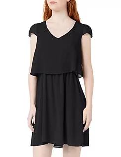 Sukienki - Naf Naf Damska sukienka New Joey, czarny (Noir 625), 44 PL - grafika 1
