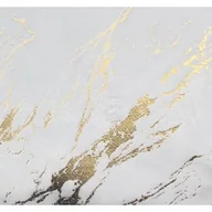 Obrusy i serwetki - Obrus STORM 85 x 85cm biało-złoty - miniaturka - grafika 1