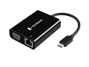 Nowy adapter Dynabook USB-C to VGA/LAN PS0089UA1PRP - Kable komputerowe i do monitorów - miniaturka - grafika 1