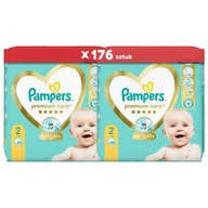Pieluchy - Pieluchy PAMPERS Premium Care Rozmiar 2 (176 szt.) - miniaturka - grafika 1