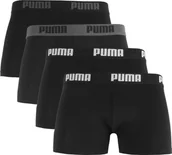 Majtki męskie - Puma Bokserki męskie Basic 4pak czarne 938198 01 L - miniaturka - grafika 1