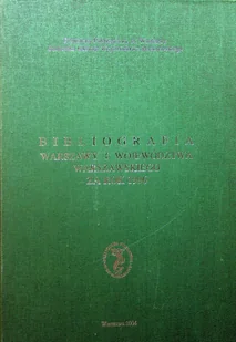 Bibliografia Warszawy i Województwa Warszawskiego za rok 1996 - Historia świata - miniaturka - grafika 1
