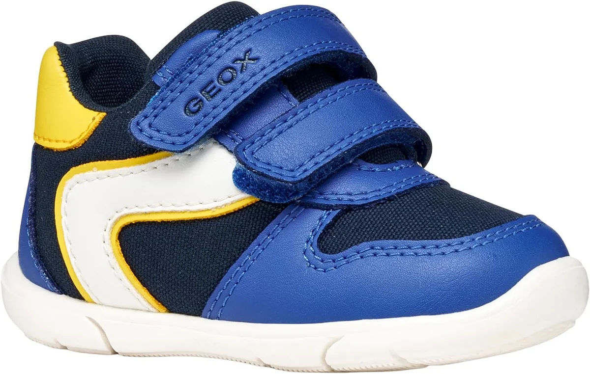 Sneakersy do nauki chodzenia dla chłopca oddychające rzepy żółte rozmiar 22