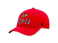 Czapki męskie - Męska czapka z daszkiem Fanatics  Authentic Pro Locker Room Structured Adjustable Cap NHL Chicago Blackhawks - miniaturka - grafika 1