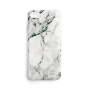 Żelowe etui pokrowiec marmur Samsung Galaxy S21 5G Marble biały WOZINSKY - Etui i futerały do telefonów - miniaturka - grafika 1