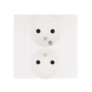 Legrand Gniazdo podwójne 2 x 2P + Z NILOE biały - Gniazdka elektryczne - miniaturka - grafika 1