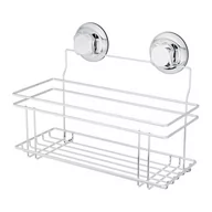 Półki łazienkowe - Srebrna samoprzylepna metalowa półka łazienkowa Bestlock Bath – Compactor - miniaturka - grafika 1