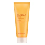 Pianki do mycia twarzy - FarmStay Calendula Relief Cleansing Foam oczyszczająca pianka do twarzy 180ml - miniaturka - grafika 1