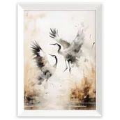 Obrazy i zdjęcia na płótnie - Obraz Paris Pic 50 x 70 cm PP021 cranes 2 - miniaturka - grafika 1