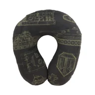 Maskotki i pluszaki - Poduszka podróżna Pluszowa "World of Tanks" z logo, czarny, 36 cm - miniaturka - grafika 1