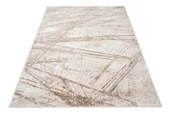 Dywany - Bioło-beżowy dywan w nieregularne pręgi P1-E25 - miniaturka - grafika 1