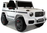 Pojazdy elektryczne dla dzieci - LEAN CARS Auto na Akumulator Mercedes G63 Biały 7473 - miniaturka - grafika 1