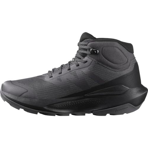 Salomon Damskie buty trekkingowe Elixir Tour MID, wodoodporne, asfaltowe/czarne/Castlerock, 36 2/3 EU, Asphalt Black Castlerock, 36 2/3 EU