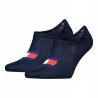 Skarpetki męskie - Tommy Hilfiger Skarpety Skarpetki Stopki 2P Granatowe R.43-46 - miniaturka - grafika 1