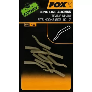 Fox Carp Edges Line Aligna Long sizes 10-7 x 10pcs - Inne akcesoria dla wędkarzy - miniaturka - grafika 2