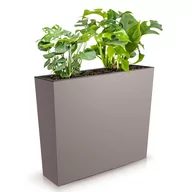 Donice - Doniczka skrzynka gładka 58x18x50 cm wkład Mocca - miniaturka - grafika 1