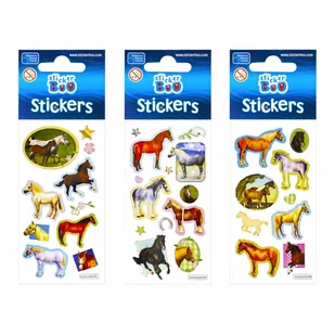 Sticker Boo Naklejki Sticker BOO silver konie - Artykuły biurowe - miniaturka - grafika 2