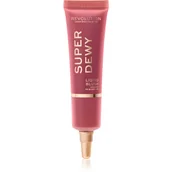 Cienie do powiek - Makeup Revolution Superdewy róż w płynie odcień You Got Me Blushing 15 ml - miniaturka - grafika 1