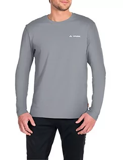 Koszulki męskie - Vaude Men's Brand LS Shirt męski T-shirt, szary, s 064540675200 - grafika 1