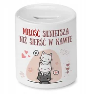 Skarbonki - Skarbonka Z Kotkami Kotem Kociak na Prezent z Nadrukiem ze Zdjęciem + Opakowanie na prezent (wzór 01) - miniaturka - grafika 1