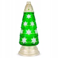 Lampiony i znicze - Znicz Choinka Duża 35 cm Zielony DP622 z Wkładem Wymiennym Boże Narodzenie - miniaturka - grafika 1