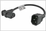 Kable - Kabel zasilający MicroConnect Microconnect PEA1416 kabel zasilające Czarny 0,3 m C13 panel C14 panel - miniaturka - grafika 1