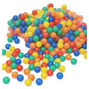 Piłki do ćwiczeń - Auchan - 100 plastikowych piłek basenowych w siatce - miniaturka - grafika 1