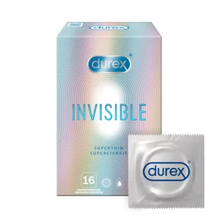 Durex Invisible Superthin 16 pack - Prezerwatywy - miniaturka - grafika 1