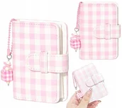 Albumy fotograficzne - LoveInstant Kieszeniowy Album Na 28 Zdjęcia Instax Mini 12 40 11 99 41 Evo Liplay Zink / Kratka / Różowy - miniaturka - grafika 1