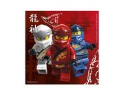 Urodziny dziecka - PROCOS DISNEY Serwetki urodzinowe Lego Ninjago - 33 cm - 20 szt. 92241 - miniaturka - grafika 1