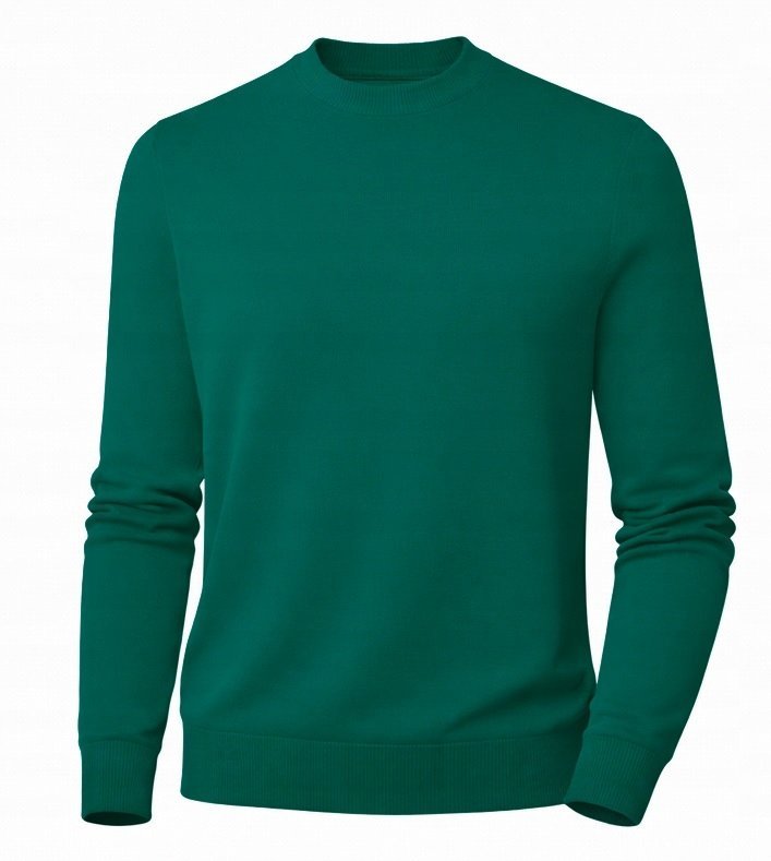 Sweter męski z kaszmiru i wełny merynosów XL kaszmirowy merino zielony 147