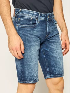 Spodenki męskie - Pepe Jeans Szorty jeansowe Hatch Short Gq9 PM800708 Granatowy Slim Fit - grafika 1