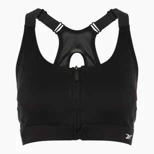 Biustonosz treningowy Reebok Lux Front-Zip High Impact black WYSYŁKA W 24H 30 DNI NA ZWROT - Bielizna sportowa damska - miniaturka - grafika 1