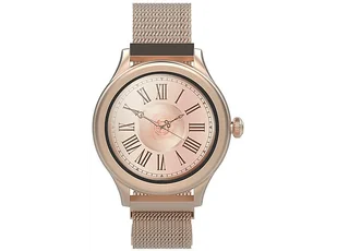 OUTLET - SmartWatch FOREVER TF1 Amoled Icon AW-100 Różowe złoto - Telefony OUTLET - miniaturka - grafika 1