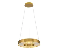 Lampy sufitowe - LED Lustr na lanku JESI LED/35W/230V 3000K pr. 40 cm brązowa - miniaturka - grafika 1