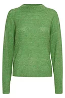 Swetry damskie - ICHI Damski sweter IHKAMARA LS3, 166138/Kelly Green, XS - miniaturka - grafika 1