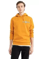 Bluzy męskie - DeFacto Bluza męska, pomarańczowy, XL - miniaturka - grafika 1