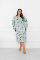 Piżamy damskie - Koszula nocna damska długi rękaw Sekwoja - Italian Fashion - miniaturka - grafika 1