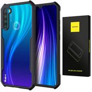 Etui i futerały do telefonów - Etui Pancerne Spacecae Beetle Przezroczyste Plecki Case Pokrowiec Obudowa Redmi Note 8T Czarny - miniaturka - grafika 1