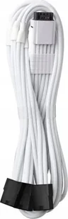 Kabel zasilający CableMod CableMod PRO ModMesh 12VHPWR to 3x PCI-e Cable - 45cm, white - Kable - miniaturka - grafika 1