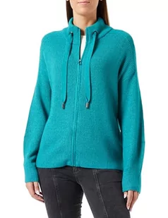 TOM TAILOR Damski kardigan z dzianiny, 32402 - Ever Green Melange, L - Swetry damskie - miniaturka - grafika 1