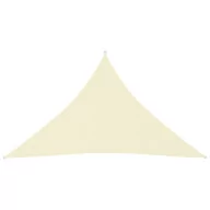 Parasole ogrodowe - vidaXL Żagiel ogrodowy, tkanina Oxford, trójkątny, 2,5x2,5x3,5 m, krem 135224 - miniaturka - grafika 1