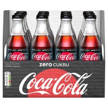 Napój gazowany Coca-Cola Zero butelka 0.33l 12 szt