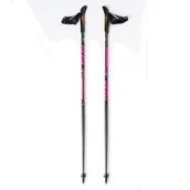 Kije trekkingowe - Fizan Kije Nordic Walking Runner Pink rożówe S21CA06 - miniaturka - grafika 1