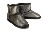 Botki damskie - EMU AUSTRALIA T12358 WALLABY MINI METALLIC TEENS black, botki damskie - Emu Australia - miniaturka - grafika 1