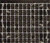 Dekoracje i nakrycia stołu na imprezę - Godan Kurtyna B&C gwiazdki 100 x 200 cm czarna - miniaturka - grafika 1