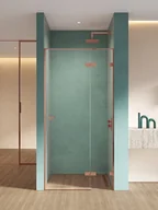 Ścianki i drzwi prysznicowe - Miedziane drzwi prysznicowe uchylne 100 cm prawe EXK-6357 Eventa Copper Shine New Trendy - miniaturka - grafika 1