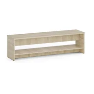 Wyposażenie sportowe i gimnastyczne - Ławka szatniowa z półką na obuwie, wzmocniona, 1500 mm, dąb naturalny - miniaturka - grafika 1